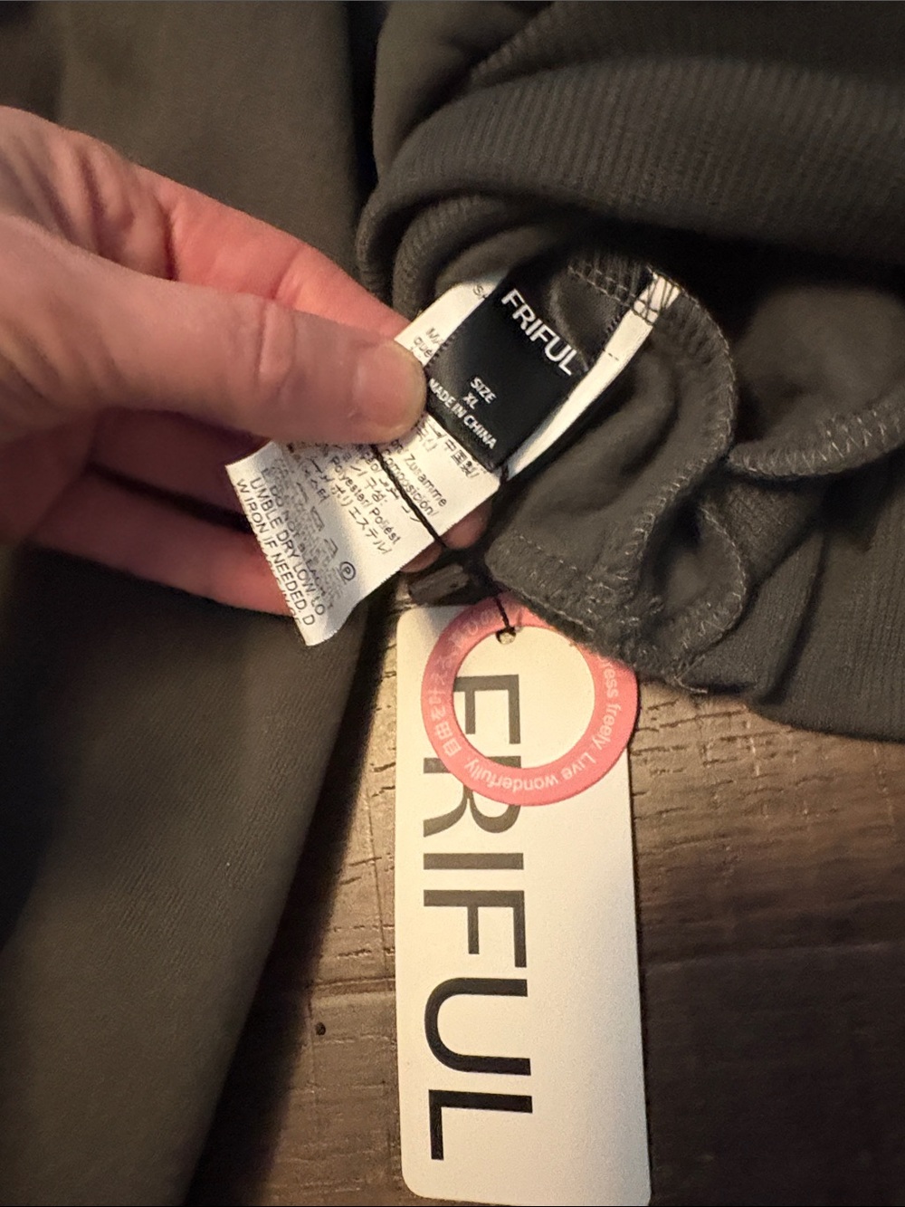 Charcoal Ruffle-Sleeve Pullover Sweatshirt - Picture 3 of 3